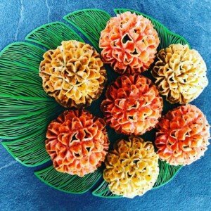 fleurs lotus dessert chinois